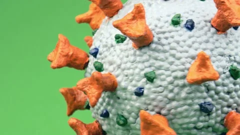 Coronavirus school model for science education Stock Footage 143732722