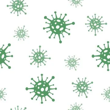 Coronavirus seamless pattern. 2019-nCoV. Covid-19. Epidemy background, texture Stock Illustration