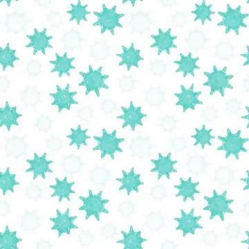 Coronavirus seamless pattern Illustrazione stock