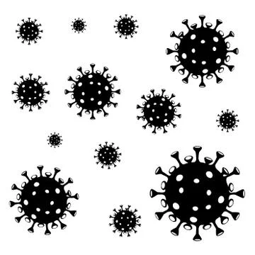 Coronavirus Seamless Pattern. Stock Illustration
