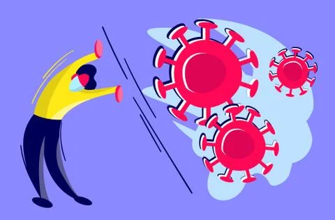 Coronavirus second wave concept イラスト素材