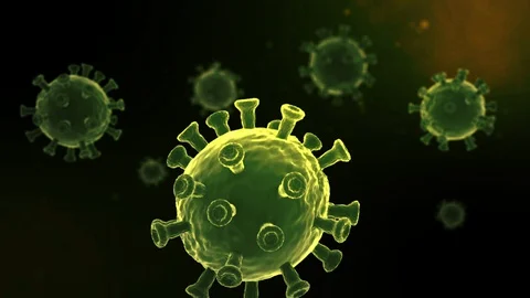 Coronavirus simulation Stock Footage 127796963