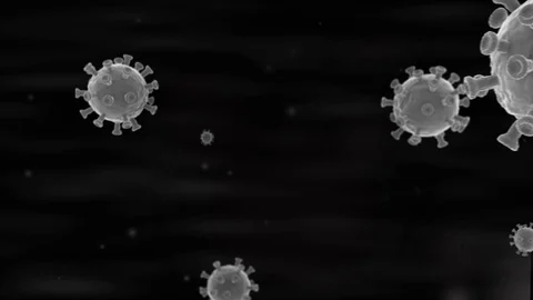 Coronavirus simulation Stock Footage 127796973