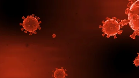 Coronavirus simulation Stock Footage 127796988