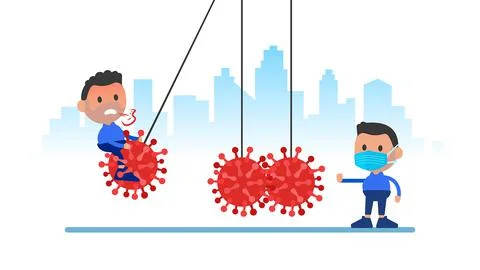 Coronavirus spread. Stock Illustration