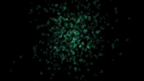 Coronavirus spreading, Bacteria Under Microscope, Stock Footage 112730173