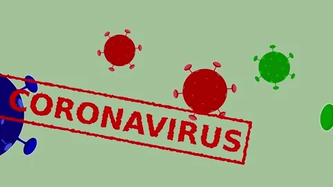 Coronavirus stamp on the solid background. Coronavirus concept. Stock Footage 144883611