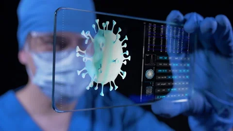 Coronavirus Structure Analysis  Stock Footage 146873309