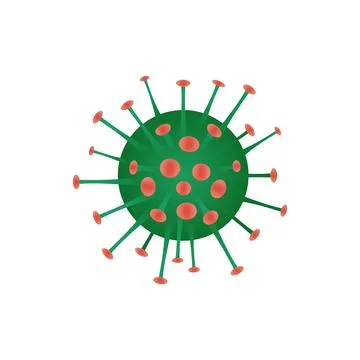 Coronavirus stylized view, vector illustration Stock Illustration