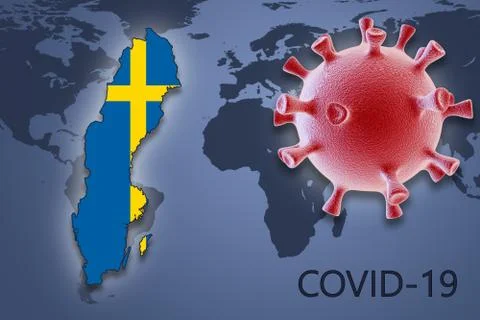 Coronavirus in Sweden Stock Illustration