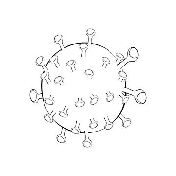 Coronavirus Symbol Иллюстрация