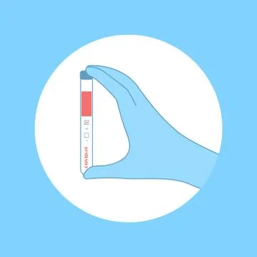 Coronavirus test 1 Stock Illustration