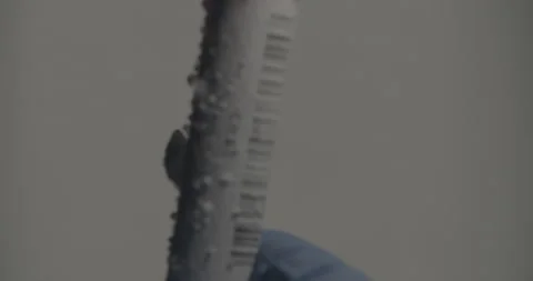 Coronavirus Test Dry Ice Stock Footage