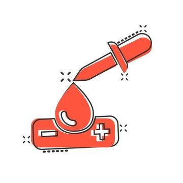 Coronavirus test icon in comic style. covid-19 cartoon vector illustration .. Stock Illustration