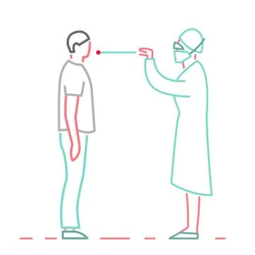 Coronavirus test icon Stock Illustration