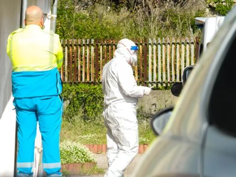 Coronavirus Testing Facility Stock Photos