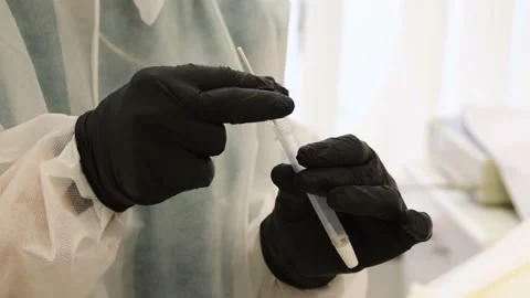 Coronavirus testing Stock Footage 144827633