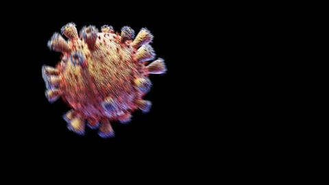 Coronavirus Transition effect with alpha channel Stock Footage 126952268