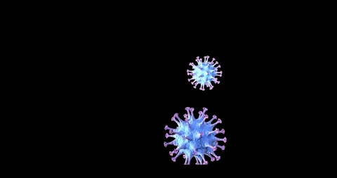 Coronavirus on a transparent background Stock Footage 126936056