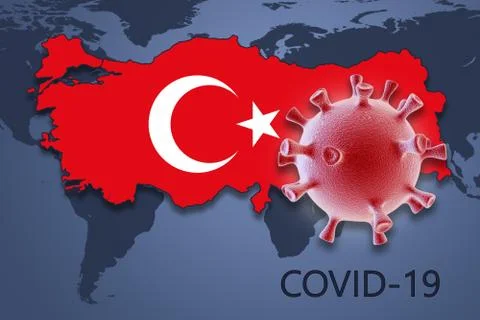 Coronavirus in Turkey Stock Illustration