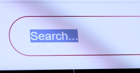 "CORONAVIRUS" typing into search engine on computer Screen Stock Footage 127490915