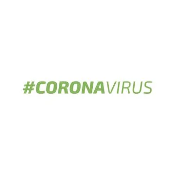 #CORONAVIRUS typography vector design concept Stock Illustration