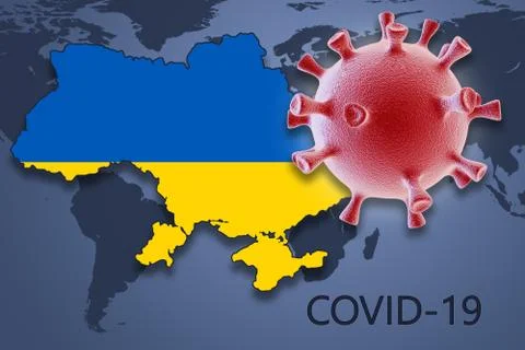 Coronavirus in Ukraine Stock Illustration