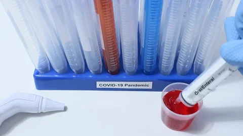 Coronavirus USA Testing on Front Lines Tungsten Lighting Emergency Kit Video stock 128155711