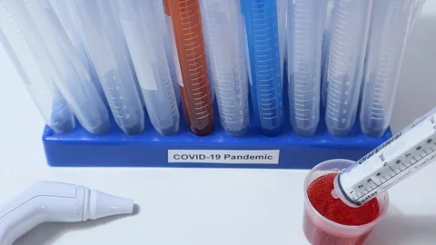 Coronavirus USA Testing Positive on Front Lines During Outbreak 動画素材 128155717
