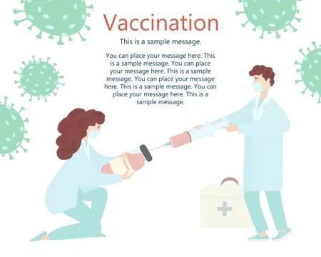 Coronavirus vaccination concept. Stock Illustration