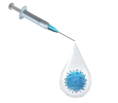 Coronavirus vaccination, immunization, inoculation Stock Illustration