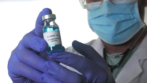 Coronavirus Vaccine it use for immunization Stock Footage 136654561