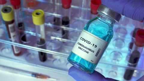 Coronavirus Vaccine it use for immunization Stock Footage 136852522