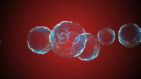 Coronavirus Vaccine Macro Bubbles Stock Illustration