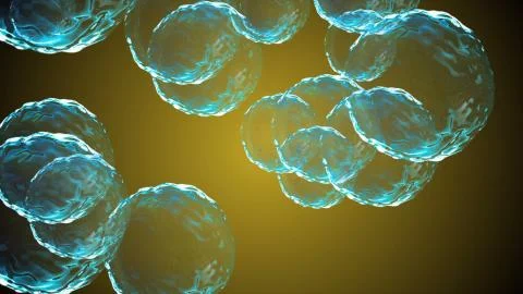 Coronavirus Vaccine Macro Bubbles Stock Illustration