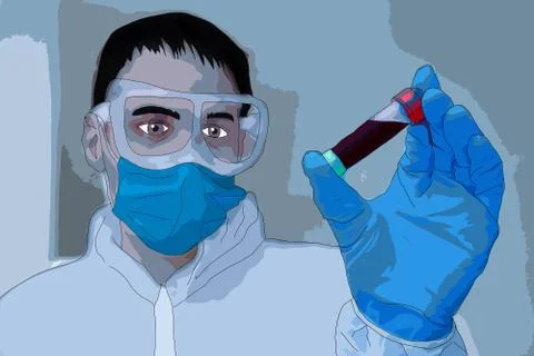 Coronavirus vaccine: Scientists race to develop prevention. Stockillustratie