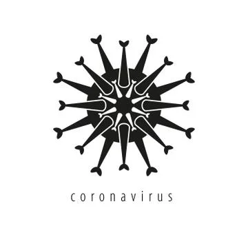 Coronavirus vector element isolated virus for your design Illustrazione stock