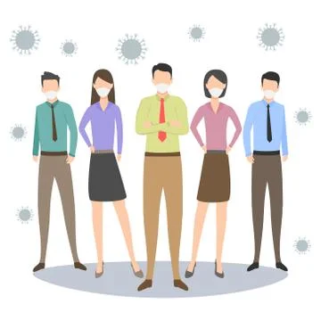 Coronavirus vector illustration. Stock Illustration