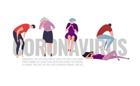 Coronavirus vector poster Stock Illustration