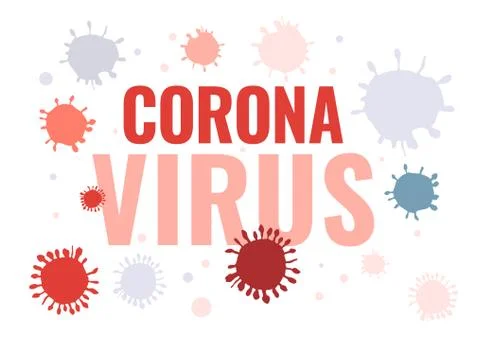 Coronavirus vector poster Stock Illustration
