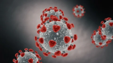 Coronavirus Visualization Looping Animation Stock Footage 127302069