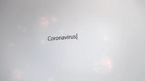 Coronavirus web search request on a white background. Stock-Footage 128535268