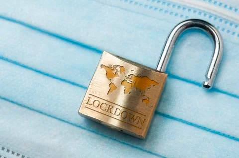 Coronavirus world lockdown end Stock Photos