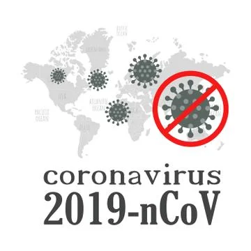 Coronavirus World map vector illustration. Stock Illustration