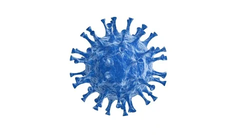 Coronaviruses influenza 3d render on white background Stock Footage 126903390