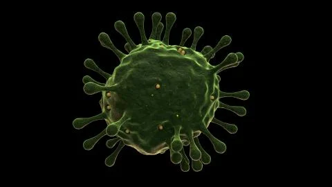 Coronavisus Corona Sars Virus Microbe Bacteria Macro Microscopic 3d Illustration Stock Illustration