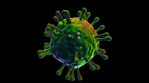 Coronavisus Corona Sars Virus Microbe Bacteria Macro Microscopic 3d Illustration Stock Illustration