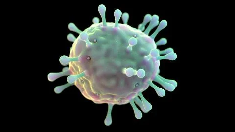 Coronavisus Corona Sars Virus Microbe Bacteria Macro Microscopic 3d Illustration Stock Illustration