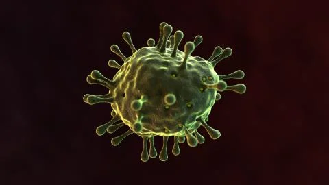 Coronavisus Corona Sars Virus Microbe Bacteria Macro Microscopic 3d Illustration Stock Illustration
