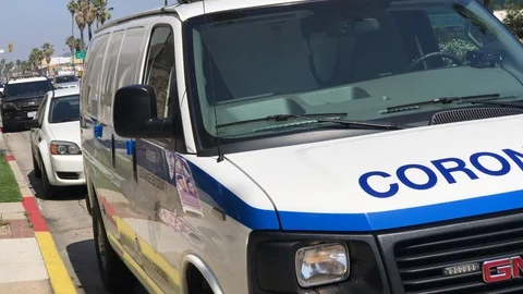 Coroner Van Los Angeles Video stock 109241694